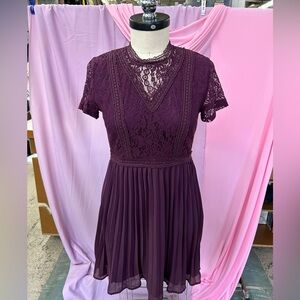 Francesca’s deep purple boho dress size L